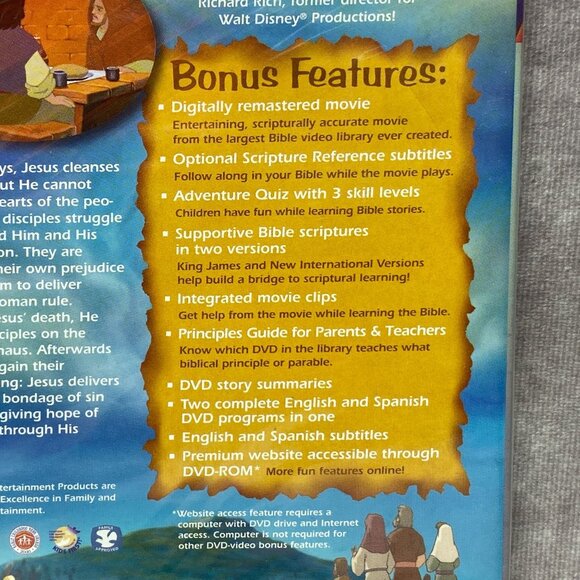 The Animated Stories From The New Testament "The Messiah Comes!" DVD Nest - Picture 4 of 4